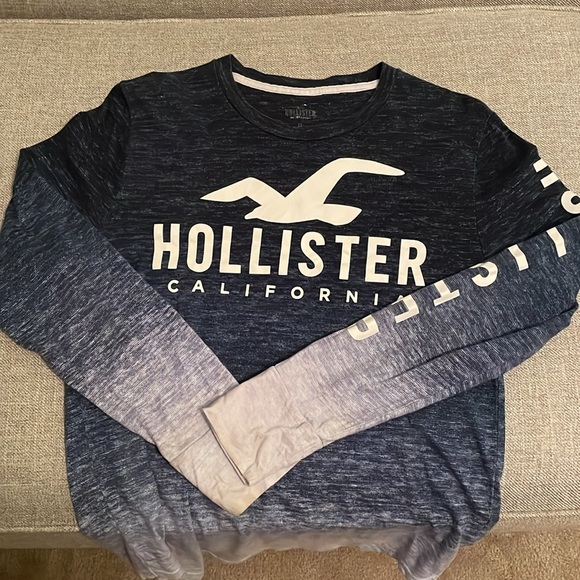 Hollister Longsleeve Ombré T Shirt - Picture 2 of 5